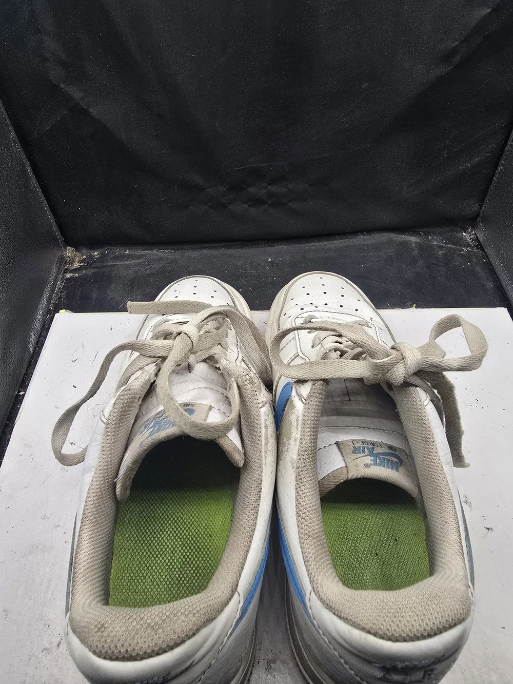 Nike Air Force 1 Low‎ White with Blue Swoosh